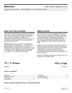 Minnesota Life policy description