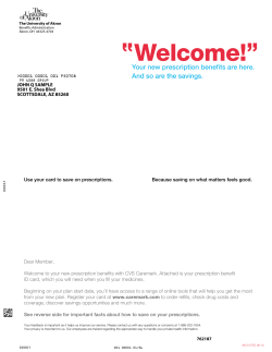 Prescription Blue Card summary