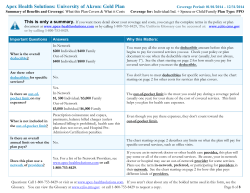 Active Employee PPO Gold Plan Summary of Benefits and Coverage