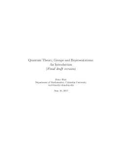 textbook on quantum mechanics and representation theory