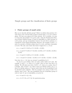 Simple Groups