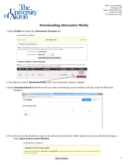 Link to Downloading Alternative Media from STARS