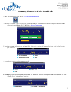 Link to Accessing Alternative Media with Firefly