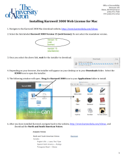 Link to download instructions for Kurzweil for Mac