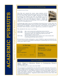Academic Pursuits April 2012