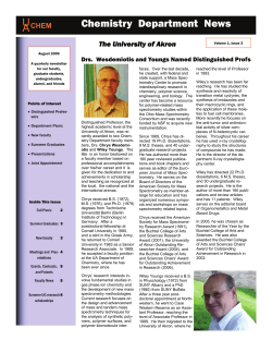 2009 August Chemistry Newsletter