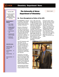 2009 December Chemistry Newsletter
