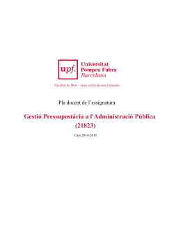 21823 Gesti pressupuest ria de l'administraci