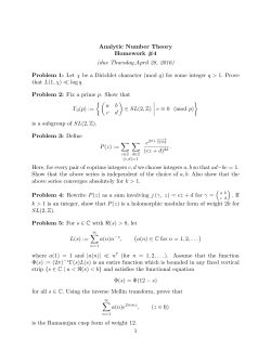 HOMEWORK #4 (due Thursday, April 28, 2016)