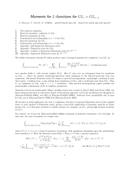 Moments for L-functions for GL(r) x GL(r-1)