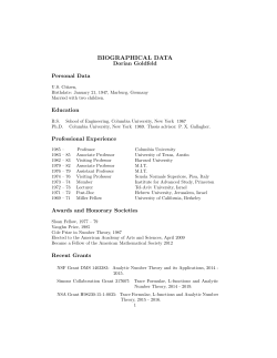 curriculum vitae