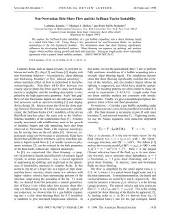 Non-Newtonian Hele-Shaw flow and the Saffman-Taylor instability