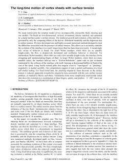 The Long-Time Evolution of Vortex Sheets with Surface Tension