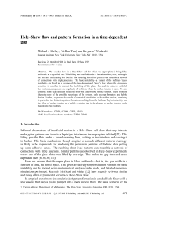 Hele-Shaw Flow and Pattern Formation in a Time-Dependent Gap