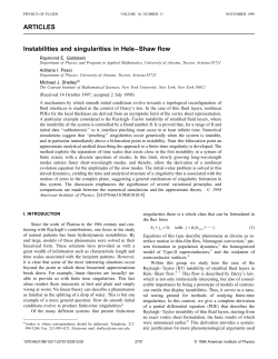 Instabilities and Singularities in Hele-Shaw Flow