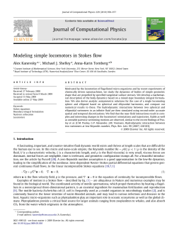 Modeling simple locomotors in Stokes flow