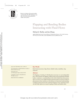 Flapping and Bending Bodies Interacting with Fluid Flows