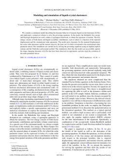 Modeling and Simulation of Liquid Crystal Elastomers