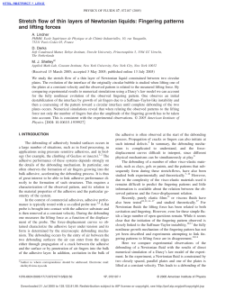 Stretch-flow of thin layers of Newtonian liquids: Fingering patterns and lifting forces