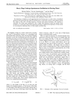 Heavy flags undergo spontaneous oscillations in flowing water