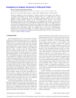 Emergence of Singular Structures in Oldroyd-B Fluids