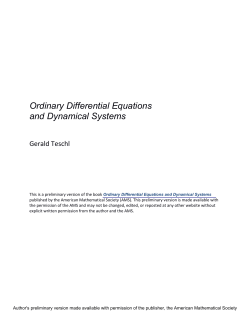 ODE book by Gerald Teschl