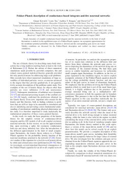 Fokker-Planck description of conductance-based integrate-and-fire neuronal networks, G. Kovacic, A.V. Rangan, L. Tao, and D. Cai, Phys. Rev. E, 80, 021904 (2009)