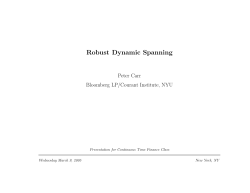 Slides 8: Robust Dynamic Spanning