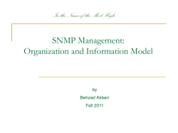 SNMP Management_Organization and Information Model.pptx