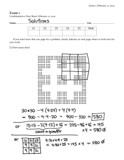 Exam1-S14-Solutions-Combinatorics