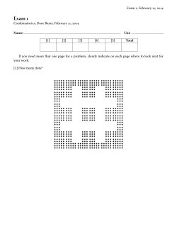 Exam1-S14-Combinatorics