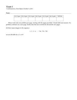 Exam1-Combinatorics-F11