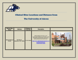Multiple clinical sites offered throughout the State of Ohio