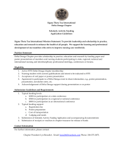 Funding Request for Scholarly Activity