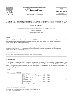 Global well posedness for the Maxwell-Navier-Stokes system in 2D