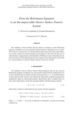 From the Boltzmann Equation to an Incompressible Navier-Stokes-Fourier System .