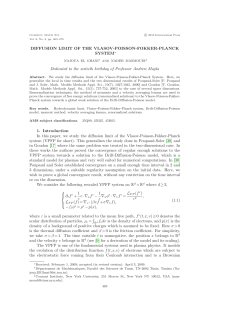 Diffusion limit of the Vlasov-Poisson-Fokker-Planck system .