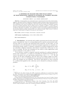 A Method of Images for the Evaluation of Electrostatic Fields in Systems of Closely Spaced Conducting Cylinders [pdf: 1,130 Kb]