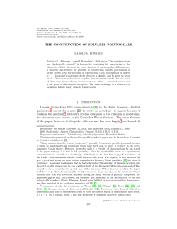 The Construction of Solvable Polynomials