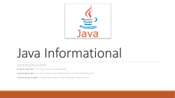 IMO Java Training Presentation