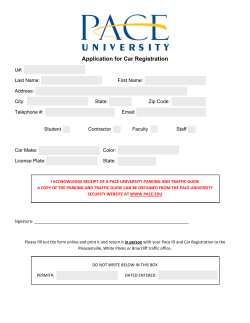 Application for Car Registration