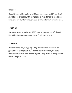 SBL: Reproductive Module-2 Week 7 (Paeds)