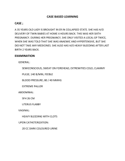 SBL: Reproductive Module-2 Week 7 (Gynae)