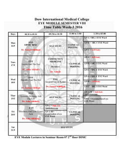 Time Table Eye Module Spiral II WK 3