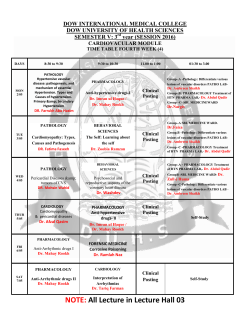 TIME TABLE CVS MODULE WEEK 4