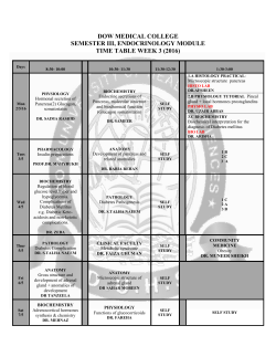 ENDOCRINOLOGY MODULE WEEK 3