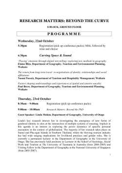 Download the 2008 Programme & Abstracts