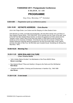 Download the 2011 Programme & Abstracts