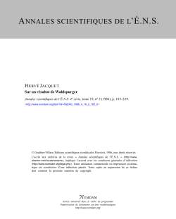 Sur un resultat de Walsdpurger