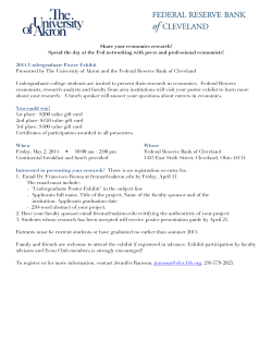 Economics Undergraduate Research Poster Exhibit